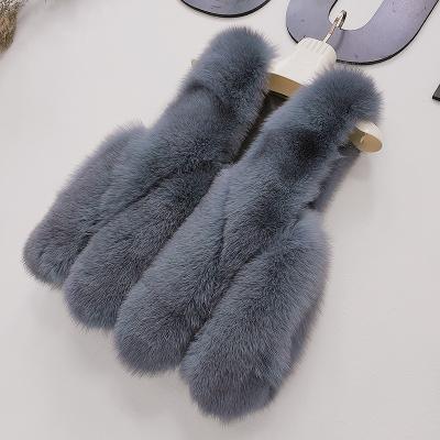 China 2021 Large Fur Vest Factory Direct Selling Water Vest Vest Long Female Viable Clip 2021 Viable Whole Female Short Female for sale