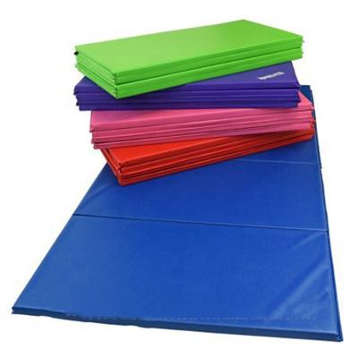 China Eco-friendly Leather High Density PVC Spone Practice Gymnastics Mat FOR SALE for sale