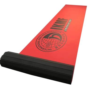 China Eco-friendly.anti-slip.water-proof China factory high quality flexi PVC vinyl soft surface XPE bonded foam martial arts roll out mats for sale