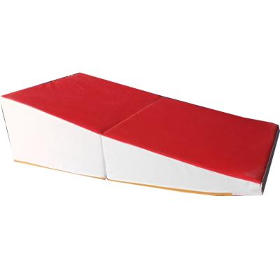 China China High Quality Soft Leather And High Density PVC Soft Foam Game Foldable Foam Triangle For Club Gymnastic Training For Export for sale