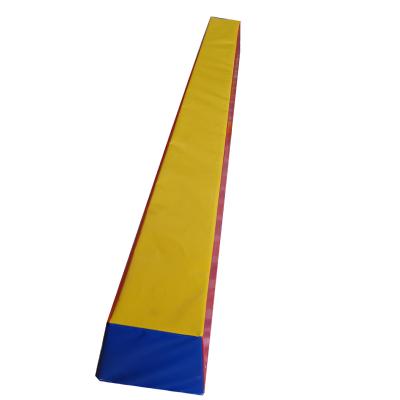 China Cheap Quality Leather and High Density PVC Soft Foam Balance Beam Soft Foam Game Products for Club Gymnastic Training for sale