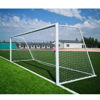 China Professional Aluminum People Soccer 11 Training Equipment 8*24 Steel Soccer Target Goal For Export for sale