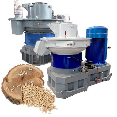 China Wood Sawdust Grass Straw 2T/h Capacity 132KW Heavy Duty Vertical Ring Die Wood Pellet Mill for sale