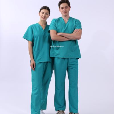 China Hospital Man Breathable Medical Scrubs Set For Hospital Uniform for sale