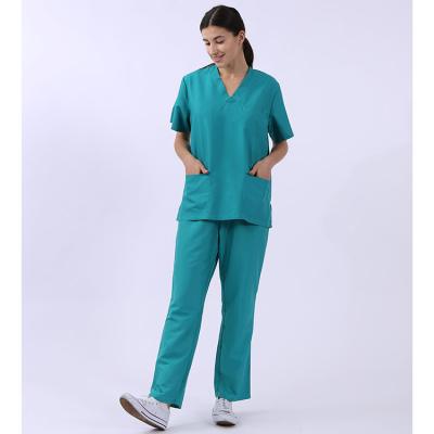 China New Hospital Fabric Manufacturer Breathable Waterproof Medical Scrubs Set for sale