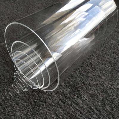 China High transmittance optical transparent grade lighting plastic acrylic round tube with UL746C(f1) UV stable for sale