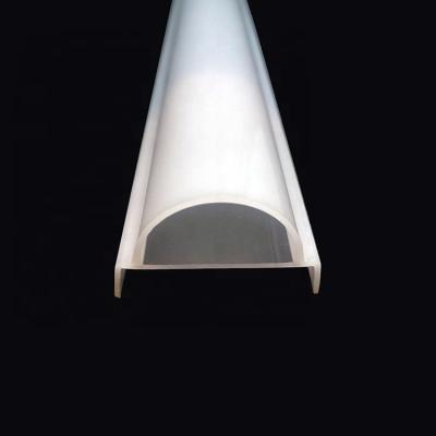 China LED Display / Illuminate Lamp / Decoration Co-extruded D Shape Plastic PMMA Lamp Tube Can Be Mounted For Cabinets Led Light Customized Any Size Acrylic Tube for sale