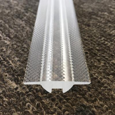 China Embossed Pattern 60 Degree Extruded PMMA Optical Linear Lens With Embossed Effect for sale