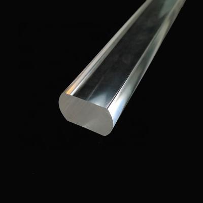 China LED Parts OEM/ODM Transparent Acrylic Rod PMMA Plastic Rod Processing Polishing Finish Rod for sale