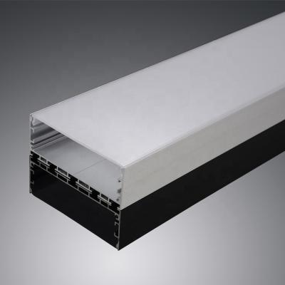 China Popular Width 100 Extruded Lamp Cover Pc For Linear Led Light for sale