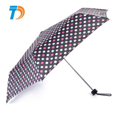 China Good quality modern mini 3 fold 6 panel umbrella hot promotion for rain for sale