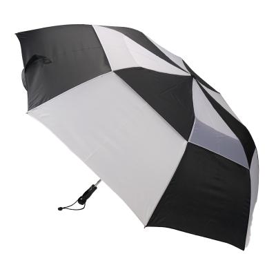 China Modern large size umbrella supplier promotion double layer 2 fold golf two person umbrella for sale for sale