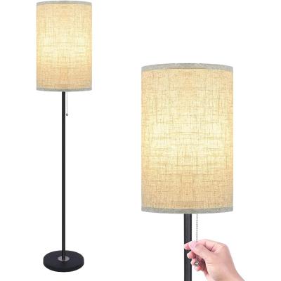 China Modern Ready To Ship Fabric To Shade Lighting Modern Style Hotel Decor Sofa Beside Floor Lamp for sale