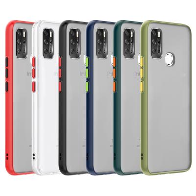 China Shockproof Skin Touch Feeling Ultra Thin TPU PC 2 In 1 Frosted Cell Phone Cover For Infinix 8 Zero Back Cover for sale