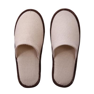 China Hotel Slippers Disposable Custom Cotton Logo Velvet Household Thick Non Slip Canvas Coral Slippers - 013-014 for sale