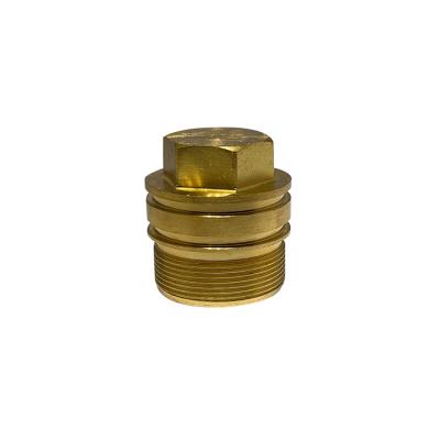 China Heavy Industry Factory Outlet Hexagonal Nut Brass Cooper Plug Fitting Parts Oil Pump for sale