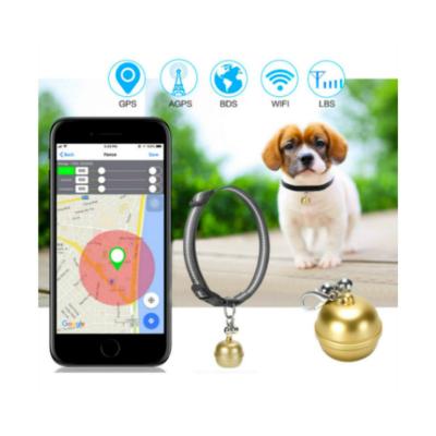 China Cat Bell Collar Anti-Lost Security Puppy GPS Tracker Locator Bag Car Pet Tracker Smart Wireless Bell Collar GPS Pet Finder Waterproof Pet Tracker for sale