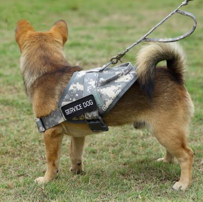 China 2019 Pet Products Supply Service Dog K9 Viable Tactical Military Vest Training Outdoor Molle Camouflage Harness for sale