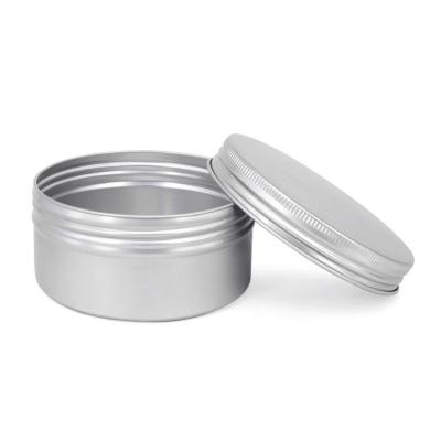 China Other 5g 10g15g 20g 30g 50g 60g 80g 100g 150g 50ml 60ml 100ml 150ml 200ml cosmetic cream aluminum jar with screw flange lid for sale