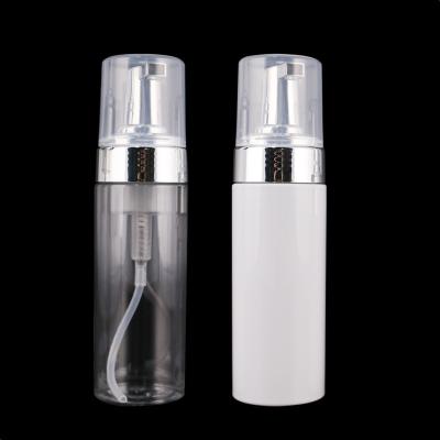 China High Quality White Clear Household Products 100ML 120ML 150ML 200ML Foam Bottles With Silver Top for sale