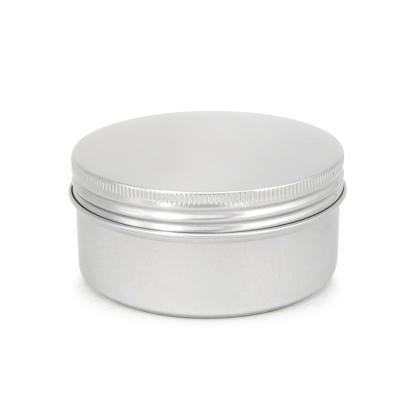 China Wholesale Cosmetic 5ml 10ml 15ml 30ml 50ml Small Round Metal Tin Box Cosmetic Packaging Empty Box Lip Balm Aluminum Cream Jar With Lid for sale