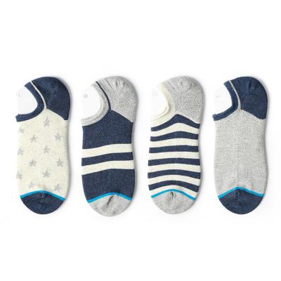 China Manufacturer Wholesale Summer Comfortable Breathable Cotton Couples Mens Womens Short Stripe Ankle Socks for sale