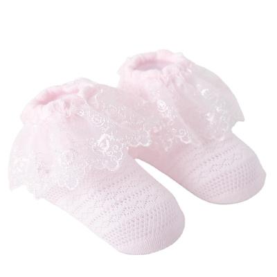 China Comfortable Breathable Cute Lace Soft Baby Socks Good Price Breathable for sale