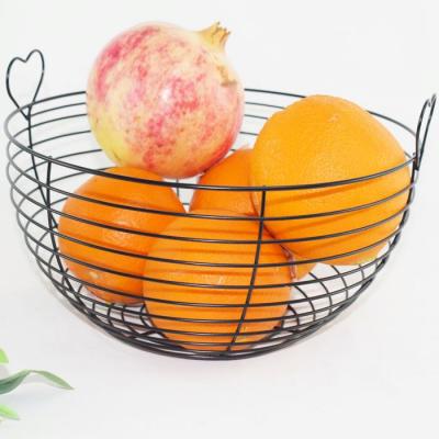 China Modern Outstanding Quality Two Colors Available Round Fruit Basket Dish Tray for sale