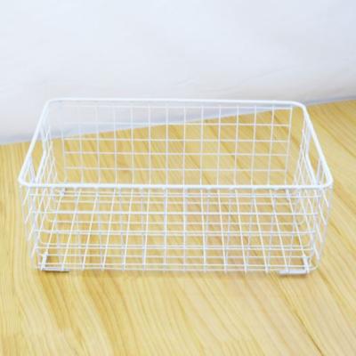 China Vintage China Factory Supply Two Sizes Available Foldable Metal Mesh Storage Basket for sale