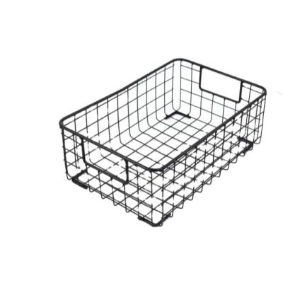 China Vintage China Factory Supply Two Sizes Mesh Wire Boxes Storage Basket Available for sale