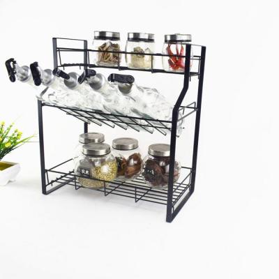 China Factory Wholesale Price Kitchen Spice Bottle Rack CLASSIC Organizer Shelf Seasoning Holder for sale