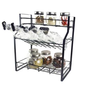 China Factory Price CLASSIC Chinese Detachable Vertical Metal 3 Tier Spice Rack Shelf Organizer for sale