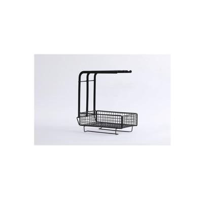 China Professional Household Goods Storage Kitchen Supply Wrought Iron Rack Storage Shelf Folding Cloth Rack for sale