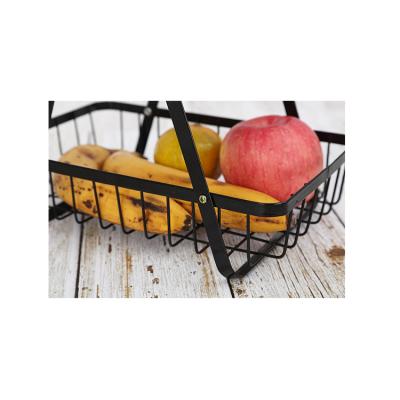 China High Grade Household Goods Storage Toy Storage Shelf Detachable Metal Luxury Wrought Iron Fruit Basket for sale