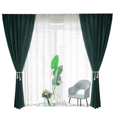 China Blackout 97 Factory Direct Mink Velvet Curtain Fabric Scandinavian Solid Color Velvet Curtain Fabric For Home for sale