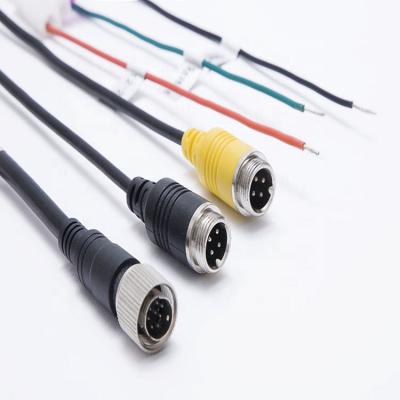 China Monitor 8 pin din aviation connector car din cable to waterproof cable 8 pin mini camera video adapter for sale