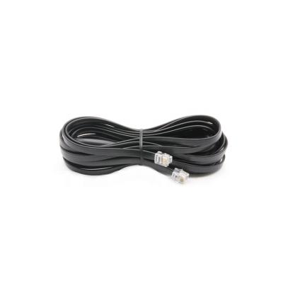 China Telecom RJ11 6p6c high-speed internet modem cable telephone cord 6 wire black rj11 telephone cable for sale