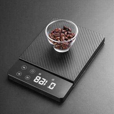 China Tare; OEM ODM Automatic Household Coffee Weighing Digital Food Scale With Timer 2 Kg 0.1g for sale