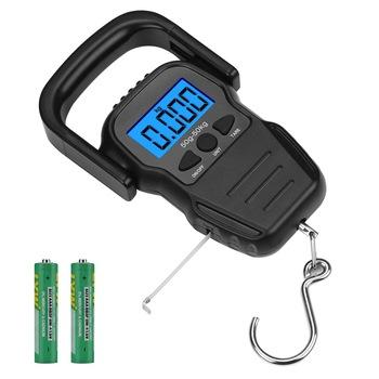 China Tare; Lock ; Auto-digital Fishing Postal With Measuring Tape Hooking Electronic Fishing Scale for sale