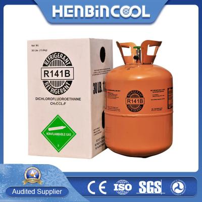 China OEM Reinheid 99,9 R141B Koelmiddel Kleurloos Refrigerant R141b Gas Te koop