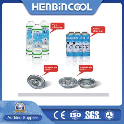 China Colorless 99.99% R134A Refrigerant Empty 2 Piece Tinplate Can To Fill Refrigerant for sale