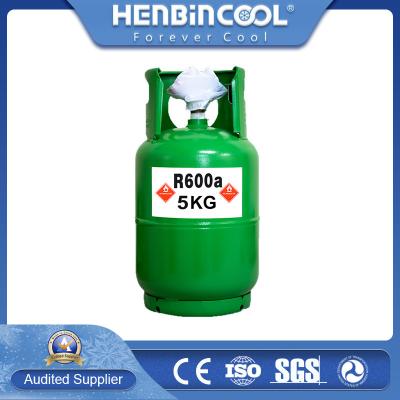 China 14.3LB 6,5 kg Milieubeschermende Refrigerant AR600A Koelgas R600a Te koop