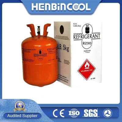 China 14.3LB 6.5Kg Propane Refrigerant R290 0.1 Gwp R600A Refrigerant for sale