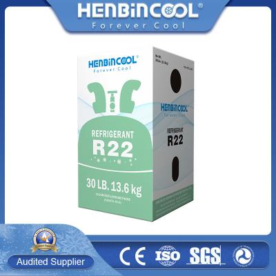 China 30LB Car Air Conditioner Refrigerant 13.6kg R22 HCFC Refrigerant for sale