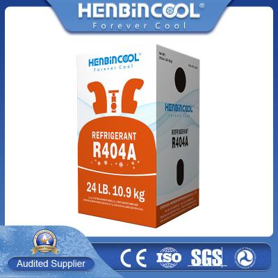 China 10.9kg 99,99% R404A Koelmiddel Kleurloos 404a Refrigerantgas Te koop