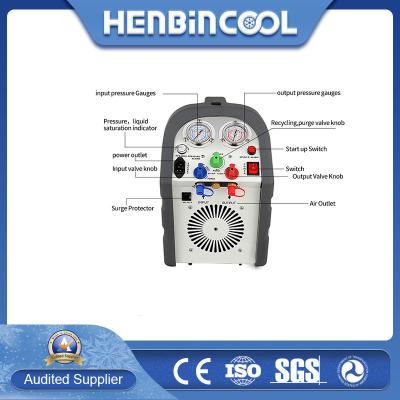 China 1440rpm Refrigerant Recovery Machine 220V/50Hz Refrigerant Recovery Unit for sale