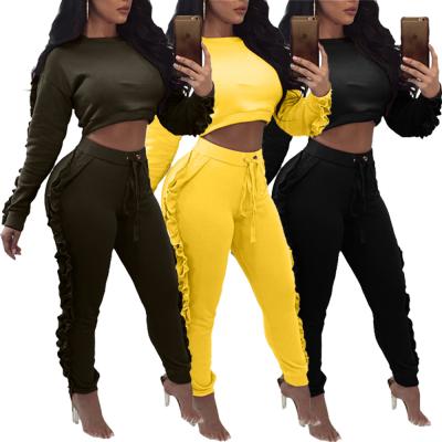 China 2020 autumn QUICK DRY clothing for women two piece set joggling suits wholesale sportswear women 2 piece sets for sale