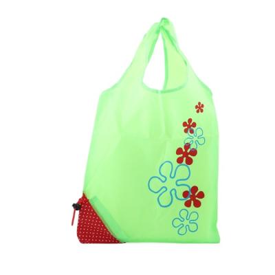 China Eco-friendly Reusable Chinese Supply Custom Foldable Strawberry Shape Compact Polyester Nylon Shopping Bag for sale