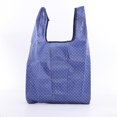 China Eco-Friendly Durable Grocery Bags Portable Lightweight Foldable Shopping Bag Recycle Polyester Tote Bag for sale