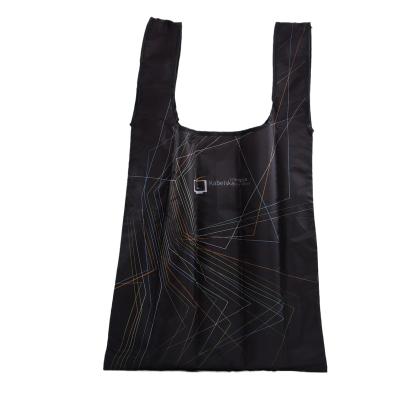 China Factory Direct Shopping Polyester Material Sublimation Folding Tote Bag With Pocket for sale